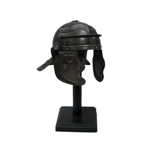 Ancient Type Decorative Roman Trooper Black Antique Armor Helmet for Home Decoration Medieval Armor and Knight Armor Helmet