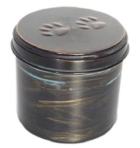 Urna de cremación de PET redonda personalizable para gatos, ataúd de plástico para mascotas con patrón único - Product Image 2