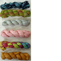 Cintas de Grosgrain de Seda Sari de Doble Cara Tejidas a Medida, Recicladas, Colores Pastel Brillantes, para Artistas, 100 Gramos, con Puntos Bordados para Sombreros