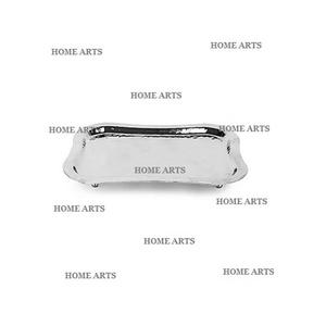 Plateau de service alimentaire en acier inoxydable fait à la main de la plus haute qualité, forme et taille personnalisées, plateau de service alimentaire en Inde - Product Image 5