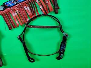 Y & Z Juego de Riendas de cuello de pecho de cuero Premium de alta calidad, sillines de estilo occidental, precio al por mayor para uso ecuestre de caballos - Product Image 5