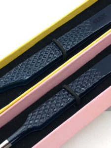 Professionnel nouveau Pro droite minuit poudre revêtement acier inoxydable Extension de cils pince à épiler pointe arrondie Instruments de beauté - Product Image 3