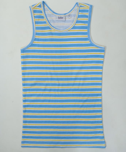 Lotes de Ropa Sobrante de Marca para Niñas: Tops sin Mangas de Algodón a Rayas para Verano, Camisetas Casuales, Stock de Bangladesh - Product Image 1