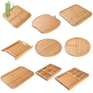 ถาดไม้ไผ่,ชุดถาดไม้ไผ่พร้อมหูจับสำหรับอาหารเช้าถาดไม้ทนทาน - Product Image 3
