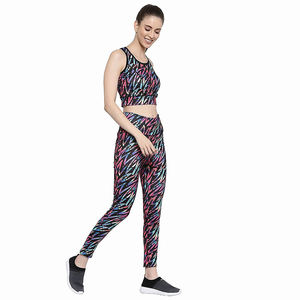 Fabricación de Pakistán, conjuntos de gimnasio sublimados para mujer, ropa deportiva, conjunto de Yoga de tela de poliéster 2025 - Product Image 3