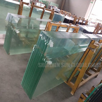 Panneaux de cloison en verre trempé transparent, cloison de bureau sans cadre, verre dépoli décoratif, verre trempé intérieur, demi-cloison mobile, prix