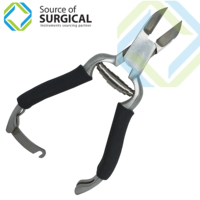 Coupe-ongles en acier avec ressort de baril Ensemble de manucure pour soins personnels Utilisation sur les doigts Orteils Ongles incarnés Pédicure Bébé Groupe d'âge