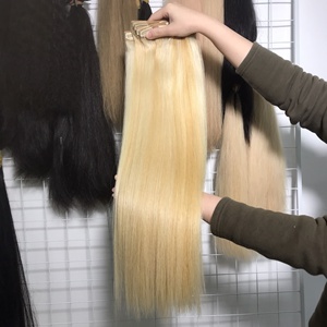 Clip liso de Color de pelo de alta calidad, extensiones de cabello humano de longitud de 8-34 pulgadas - Product Image 4