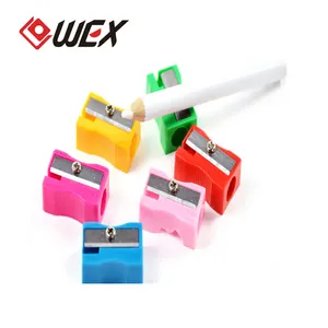 Taiwan Hottest selling handheld 1 hole high quality steel blade colorful novelty promotion school plastic pencil sharpener