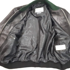 แจ็กเก็ตหนังสีดำคุณภาพสูงสำหรับผู้ชายแจ็คเก็ตหนังแท้แจ็กเก็ตหนังแท้พร้อมแผ่นปะ - Product Image 4