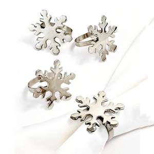 Anneau de serviette perlé rond martelé en laiton de haute qualité, décorations de Banquet de mariage haut de gamme, anneau de serviette - Product Image 5