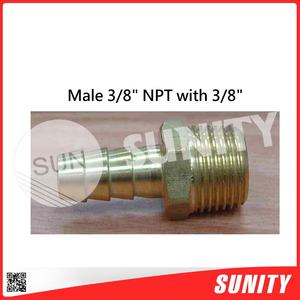 อะไหล่เครื่องยนต์เรือยนต์นอกเรือ TAIWAN SUNITY คุณภาพเชื่อถือได้ ข้อต่อตัวผู้ขนาด 1/8 นิ้ว NPT พร้อมข้อต่อแบบมีหนามขนาด 1/4 นิ้ว รุ่น M-11023 - Product Image 2
