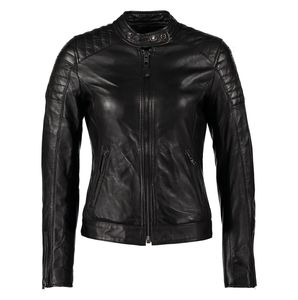 แจ็กเก็ตหนังสำหรับผู้หญิงใส่กลางแจ้งเสื้อแจ็คเก็ตหนังมีซิปสำหรับใส่ในฤดูหนาวสินค้าดีไซน์ไม่ซ้ำใคร - Product Image 6