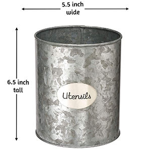 Porte-ustensiles de cuisine Porte-ustensiles galvanisés Outils de cuisson Ustensiles de cuisine Ustensiles de cuisine Doux - Product Image 2