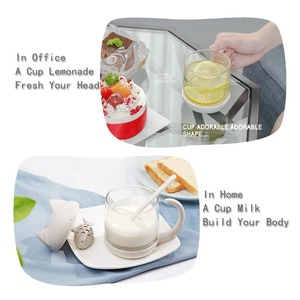 <span class=keywords><strong>Tazza</strong></span> in Vetro a Forma di Gatto <span class=keywords><strong>con</strong></span> Infusore per Tè a Forma di Pesce e <span class=keywords><strong>Filtro</strong></span> - Product Image 5