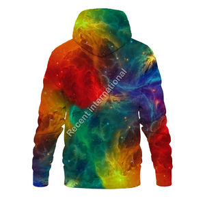 เสื้อฮู้ดทรงหลวมออกแบบเองได้ใส่สบายพร้อมเสื้อฮู้ดพิมพ์ลายแบบซับลิเมชัน - Product Image 3