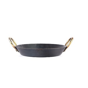 <b>Iron</b> Kadai With Wooden Handle Round Shape Exclusive Quality <b>Iron</b> Kadai for Cooking at <b>Cheapest</b> Price - Product Image 6