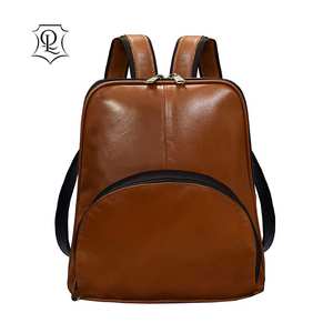 Sac à dos en cuir véritable avec logo personnalisé pour hommes sac à main étanche pour ordinateur portable sac à cordon caractéristique USB doublure décontractée en coton utilisation scolaire - Product Image 5