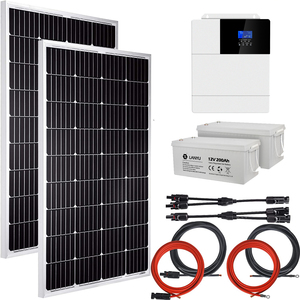 Kit de sistema fuera de la red todo en uno, <span class=keywords><strong>Inversor</strong></span> Solar híbrido de 3KW, de onda sinusoidal pura, controlador de carga MPPT máximo 100A - Product Image 1