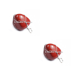 Buy online <b>Red</b> Jasper Wire Wrap Pendant - Product Image 1