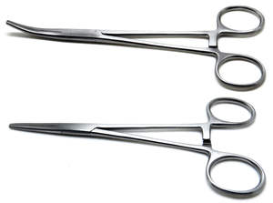 Punto de seguridad 2 Pcs quirúrgico Rankin Crile & curva 6,25 "hemostáticas pinzas Dental pinzas herramientas - Product Image 3