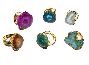 Wholesaler's Multi-Color Solar Quartz <b>Ring</b> for Engagement Gift Party or Anniversary - Product Image 2