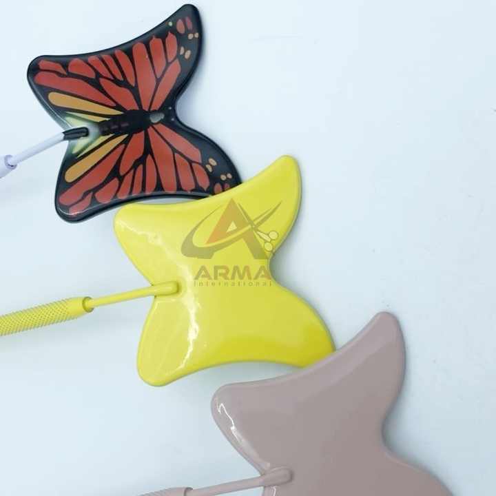 Sustainable Butterfly-Printed Stainless Steel Make-Up Mirror for Eyelash Extensions Personalized Logo Natural Look Cosmetics