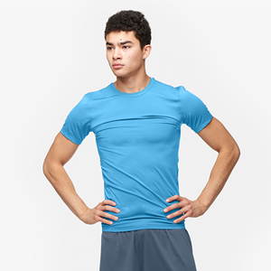 T-shirts de compression pour hommes et femmes, haut à manches courtes, protection du corps de haute qualité, vente en gros, - Product Image 4