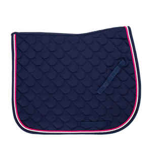 Tapis de selle équestre matelassé bleu de haute qualité doublure en polycoton remplissage en coton résistant aux intempéries pour l'équitation en plein air betteraves à cheval - Product Image 1