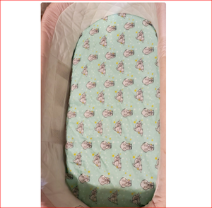 Custom Print Super Soft Baby <b>Bassinet</b> <b>Sheet</b> - Product Image 1