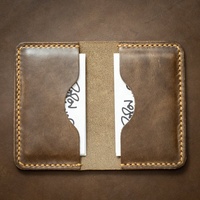 Portefeuille de poche avant minimaliste mince porte-cartes de crédit en cuir véritable Offre Spéciale produits PVR-0001