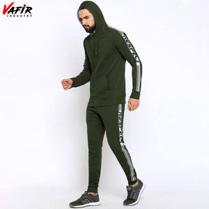 Survêtement d'hiver en polaire pour homme, étiquette privée, ensemble de jogging, veste à capuche, pull, - Product Image 4