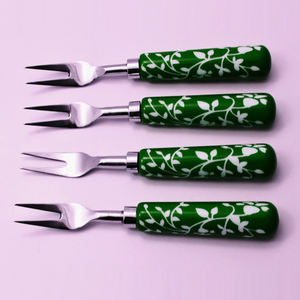 Bonito producto de cubiertos de acero inoxidable y mango de resina, juego de cubiertos tipo Tenedor de 4 juegos de vajilla, juego de cubiertos, cuchara - Product Image 4