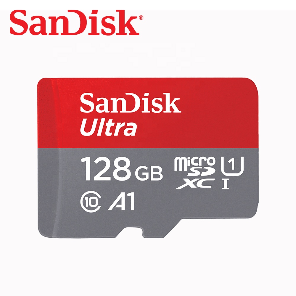 Двойной Флеш-накопитель SanDisk Ultra UHS-I A1 карта Micro SD класса 10 Флэш-карта памяти SDSQUAR-128G-GN6MN 128 ГБ мини-колонка с поддержкой без адаптера