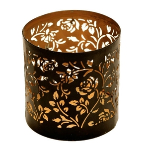 Vintage Embossed <b>Tea</b> Light <b>Candle</b> Holder - Product Image 1