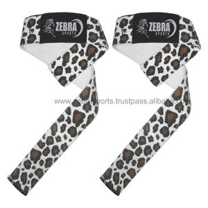 สายยกน้ำหนักยกข้อมือผ้าฝ้ายออกแบบโลโก้ได้ตามต้องการสำหรับฟิตเนสยิมออกกำลังกาย - Product Image 3