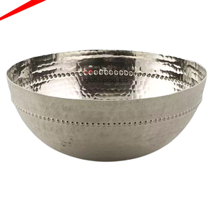 Moderna Tazón de Servir de Acero Inoxidable con Acabado de Alta Gama para Decoración de Centro de Mesa - Product Image 1