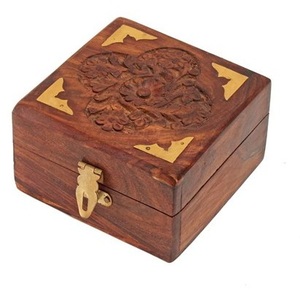 Boîte de bijoux décorative à la main, coffret d'emballage en bois poli et personnalisé, provenant de l'inde - Product Image 4