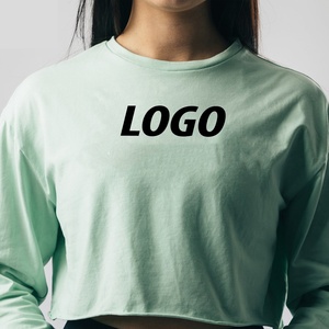 Camiseta holgada personalizada para mujer, lisa, informal, 100% algodón, con manga larga. - Product Image 4