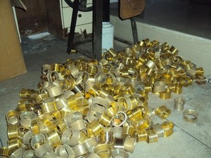 Aluminium Designer <b>Cone</b> Shape Napkin Ring Holder Modern Eco-Friendly 10cm Handmade <b>Party</b> Decorative Tableware - Product Image 5