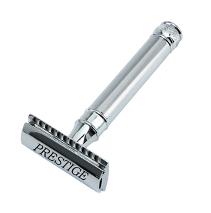 คลาสสิก3ชิ้นคู่ขอบความปลอดภัยมีดโกน | สแตนเลสที่มีโครเมี่ยมเสร็จสิ้น | เพรสทีจมีดโกน1511ที่มีด้ามยาว | โกนหนวด - Product Image 5