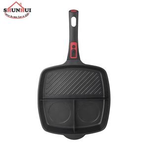 3 in 1 Nonstick Multi <strong>Grill</strong> <strong>Pan</strong> Cast Aluminum 28cm Multi Section Divided Frying <strong>Pan</strong> - Product Image 5