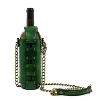 Fourre-tout en cuir porte-bouteille de vin personnalisée sac cadeau de bouteille de vin de raisins TRE -0013
