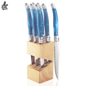 Professional Japanese Style Chef's <b>Knife</b> New Design Handle Stainless Steel Damascus <b>Sharp</b> Steak <b>Kitchen</b> Cutlery Set Block Metal - Product Image 2