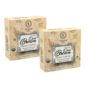ผมสีน้ำตาลเฮนน่าออแกนิค | ผงย้อมผมสมุนไพรที่มีส่วนผสมอายุรเวทฉลากส่วนตัวขายส่งจำนวนมาก - Product Image 1