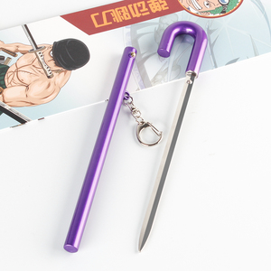Llavero de una pieza Brook, modelo de espada de aleación de zinc, <span class=keywords><strong>Katana</strong></span> de anime de 22 cm - Product Image 1