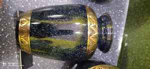 BRASS MARBLE FINISH HIGH QUALITY <b>FUNERAL</b> URN <b>FUNERAL</b> <b>SUPPLIES</b> Brassworld India - Product Image 2