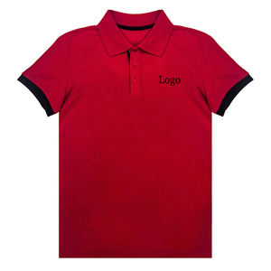 Camiseta de manga corta para hombre, polo informal liso con logotipo personalizado de algodón y poliéster, precio al por mayor, alta calidad, Verano - Product Image 5