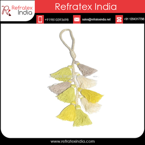 Borlas decorativas hechas a mano para cortinas, borlas para bolsos de la India - Product Image 3