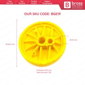 Engranaje de reparación de Motor de limpiaparabrisas trasero BGE19 6X0955711C Dia 63 mm número de dientes 105 para Skoda VW ventanas de coche - Product Image 6